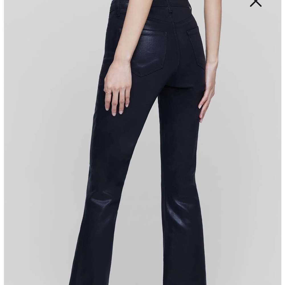 L’agence noir coated jeans